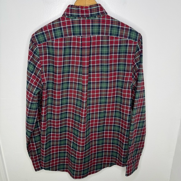 Vineyard Vines Men's Plaid Shirt - Red and Green - Picture 3 of 4